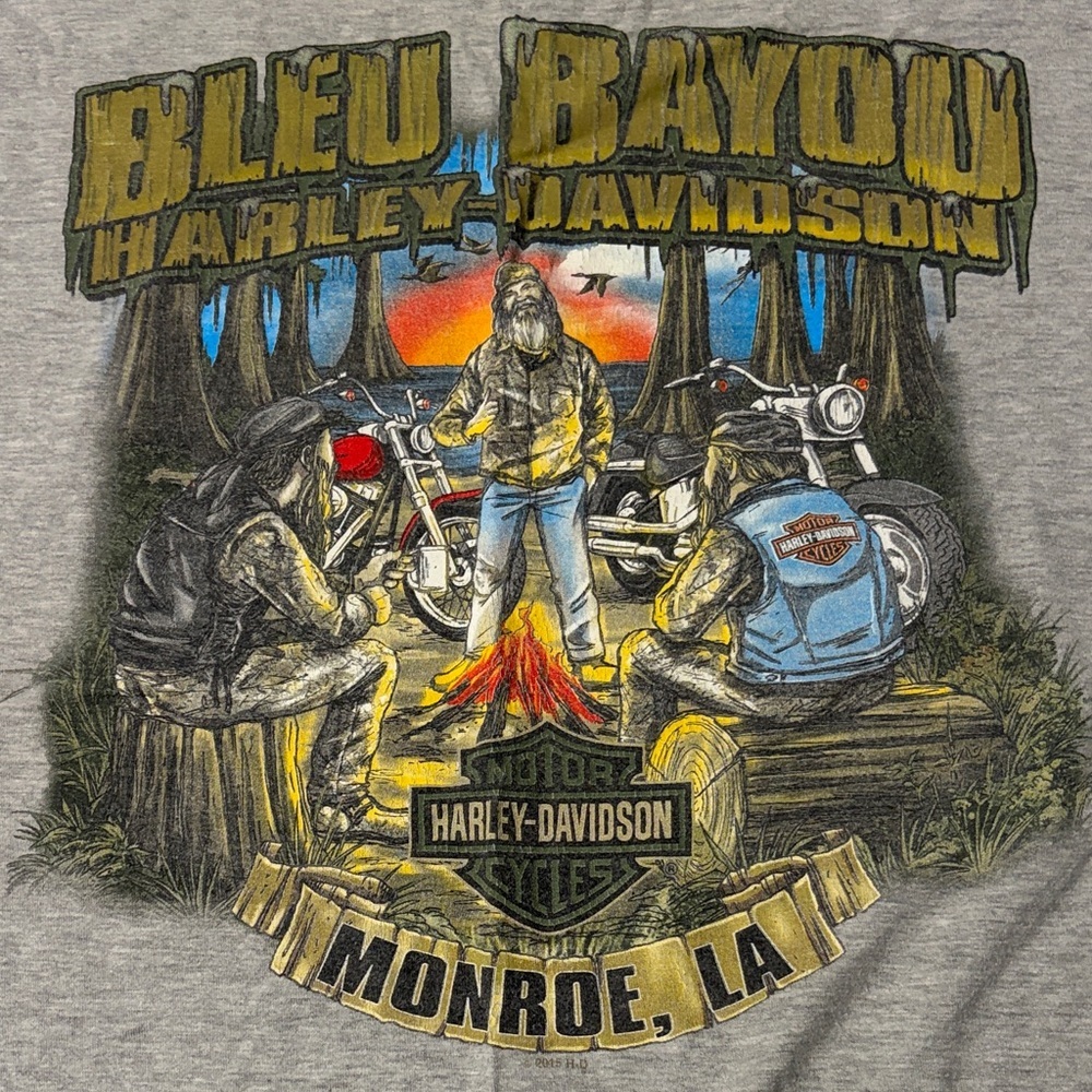 Harley-Davidson Gray Tee Size 5XL. Monroe, LA